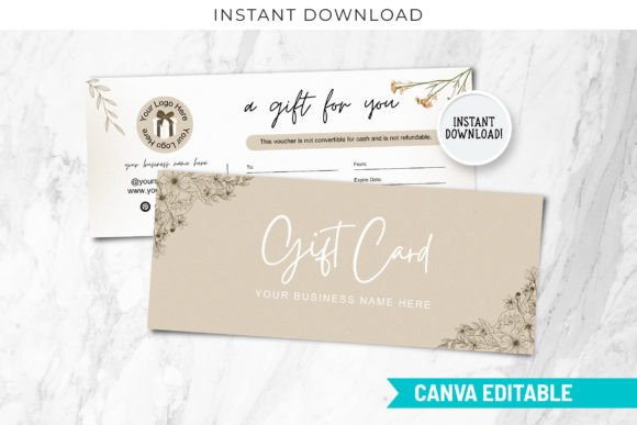 Customizable Gift Certificate Template
