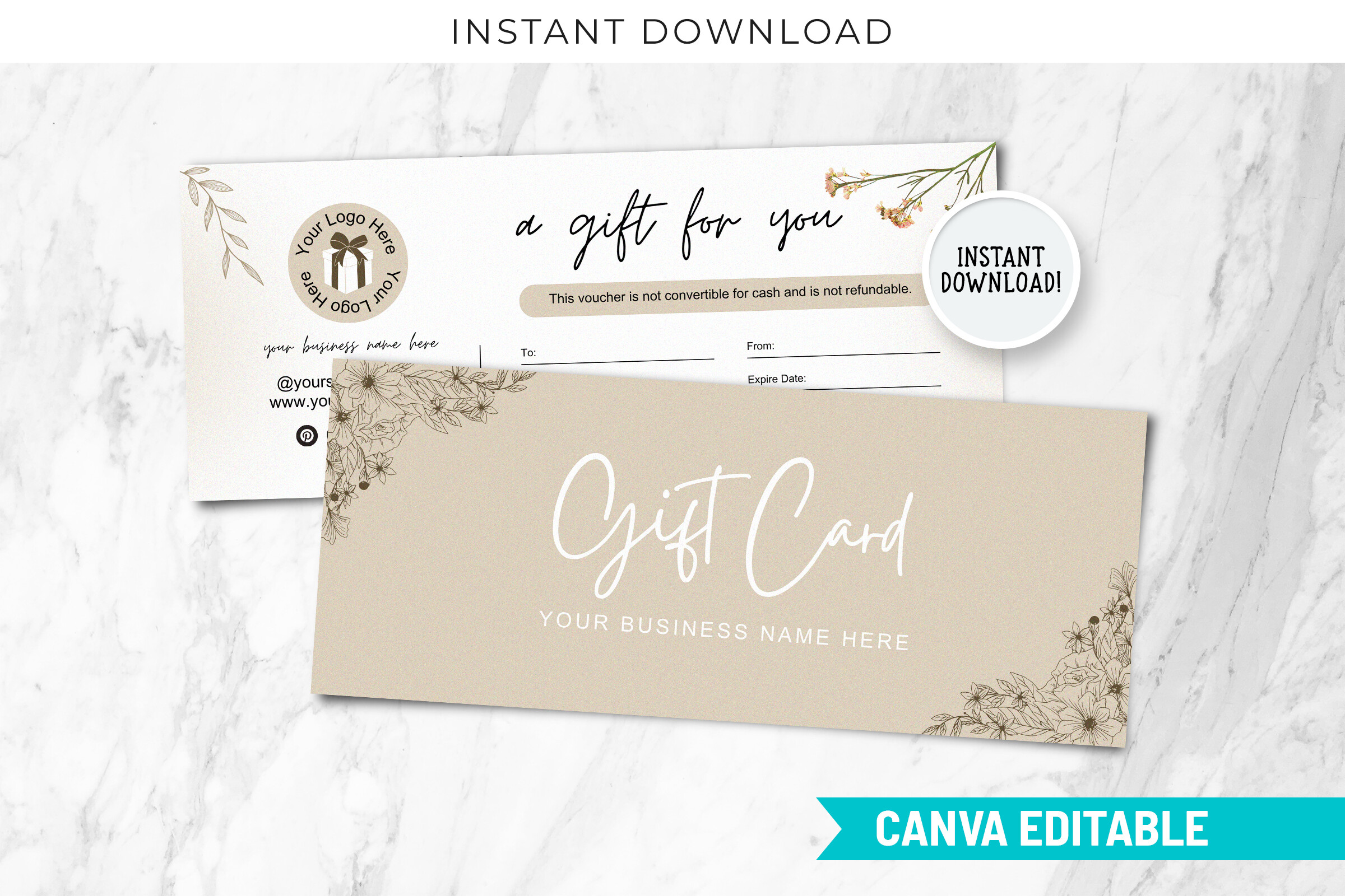 Customizable Gift Certificate Template