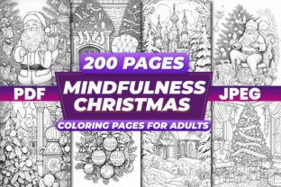 Decorative Christmas Coloring Pages Graphic by Musera Design · Creative ...