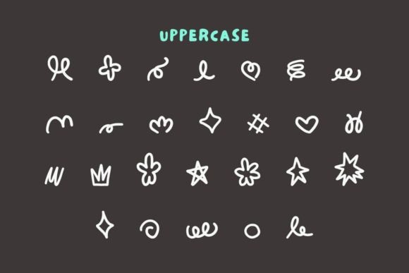 Doodle Line Font font preview - 1