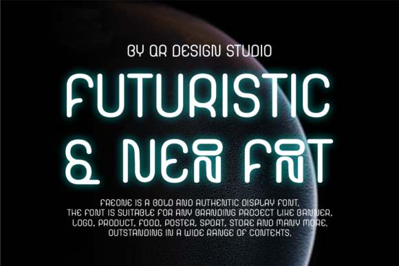 Freone Font PNG with transparent background - Preview 1