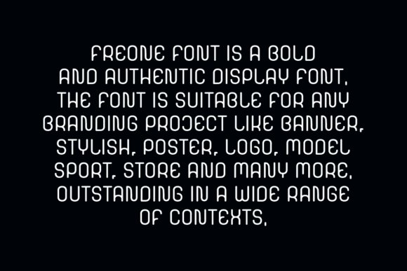 Freone Font PNG with transparent background - Preview 2