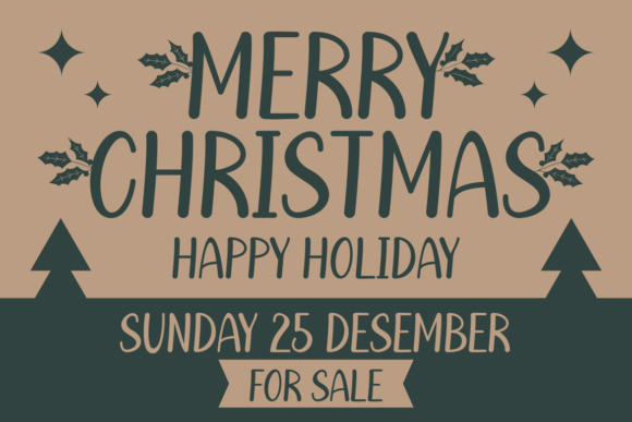 Holly Winter Font PNG with transparent background - Preview 1
