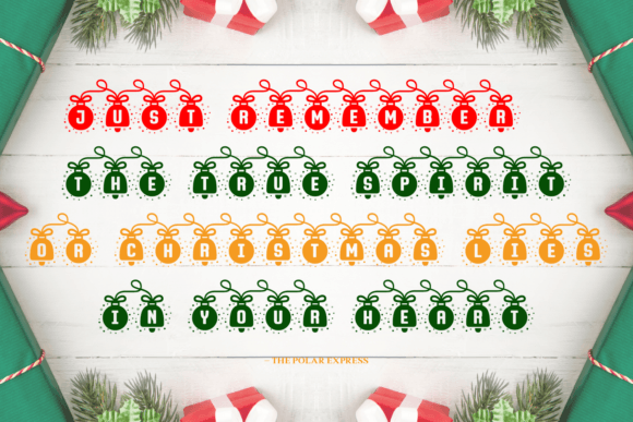 Loves Christmas Font PNG with transparent background - Preview 1