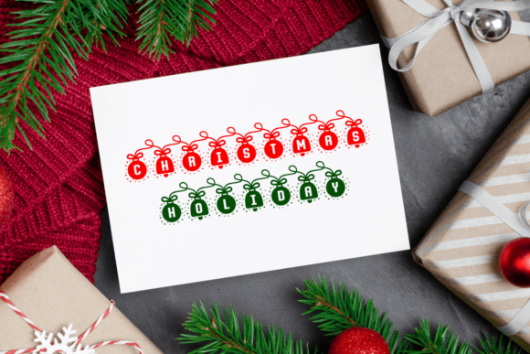Loves Christmas Font PNG with transparent background - Preview 3