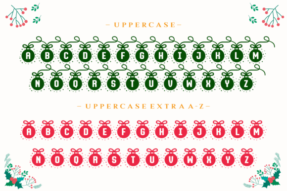 Loves Christmas Font PNG with transparent background - Preview 6