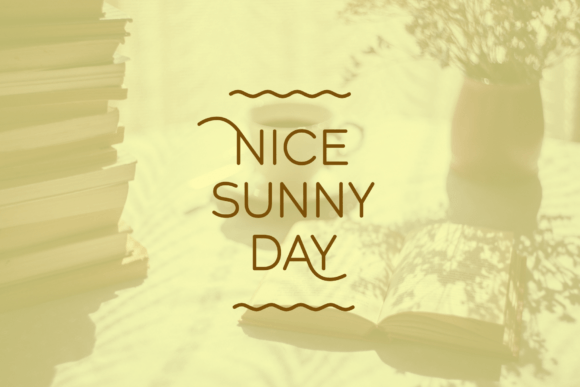 Monday Vibes Font PNG with transparent background - Preview 1