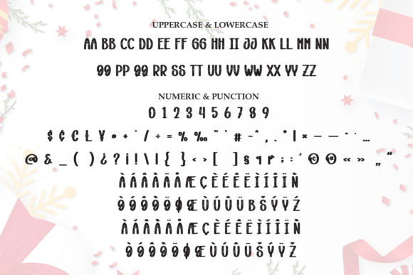Opening Christmas Font PNG with transparent background - Preview 6