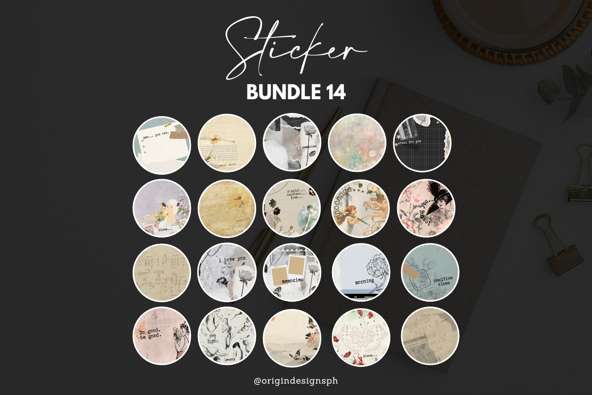 14 Sticker Print PLR Sticker Bundle 14 Graphic by Origin Designs PH · Creative Fabrica