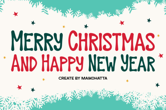 Santa Nort Pole Font PNG with transparent background - Preview 1