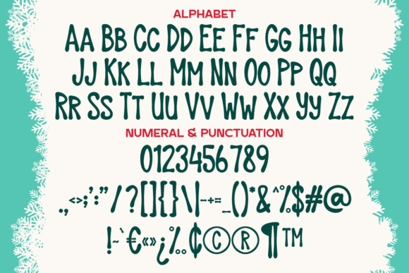 Santa Nort Pole Font PNG with transparent background - Preview 2