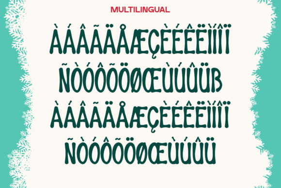 Santa Nort Pole Font PNG with transparent background - Preview 3