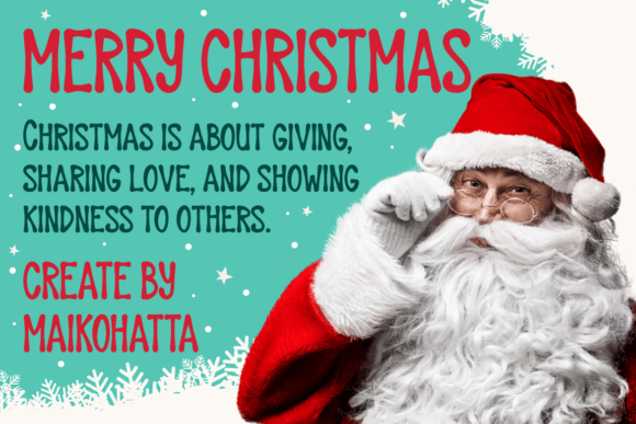 Santa Nort Pole Font PNG with transparent background - Preview 5