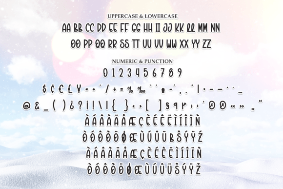 Snow Paradise Font PNG with transparent background - Preview 6