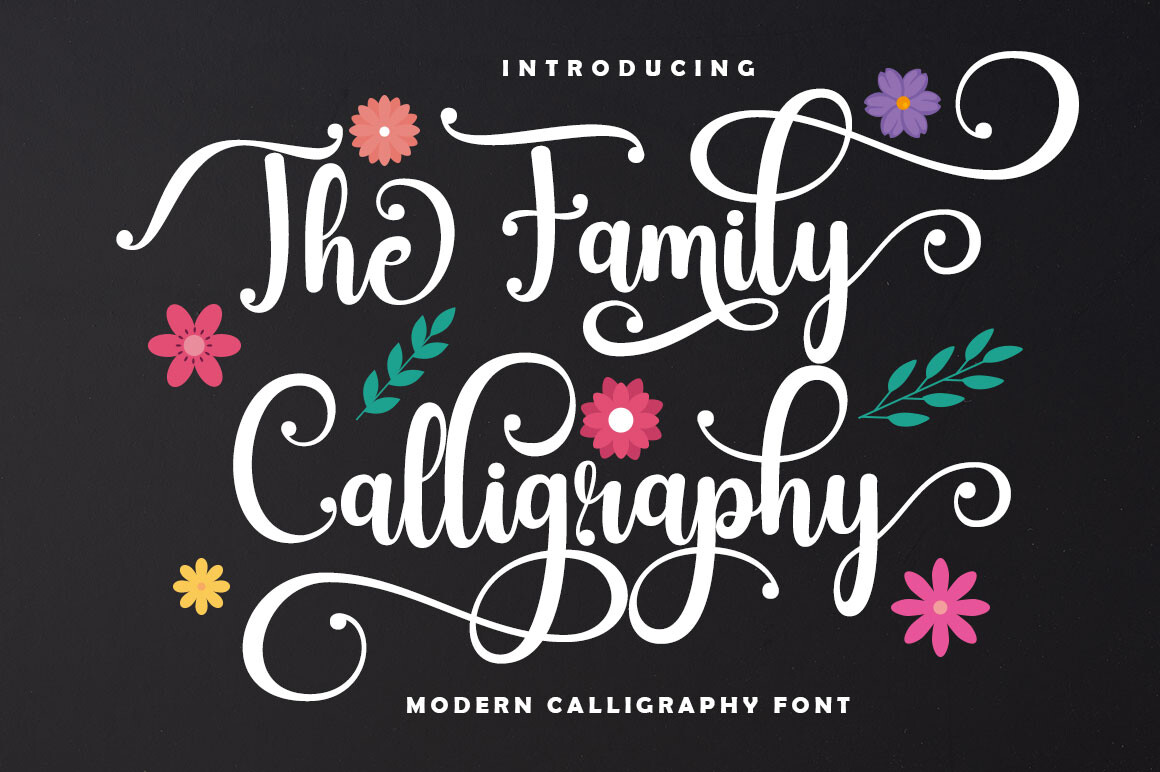 The Family Calligraphy preview — friendly rounded handwritten script