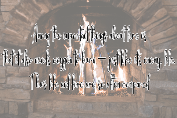 Fireplace Font - Preview 1