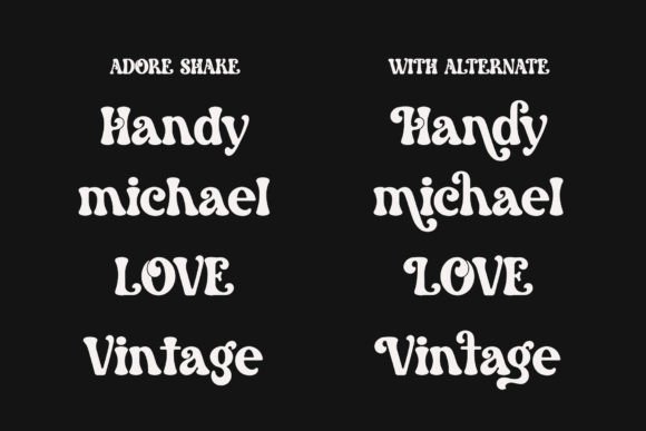 Adore Shake Font - Preview 1