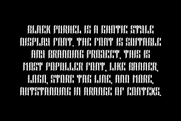 Black Purhel Font - Preview 1
