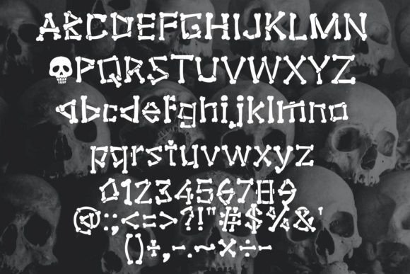 Bones Bony Font - Preview 2