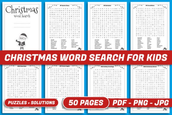 CHRISTMAS WORD SEARCH BOOK for KIDS