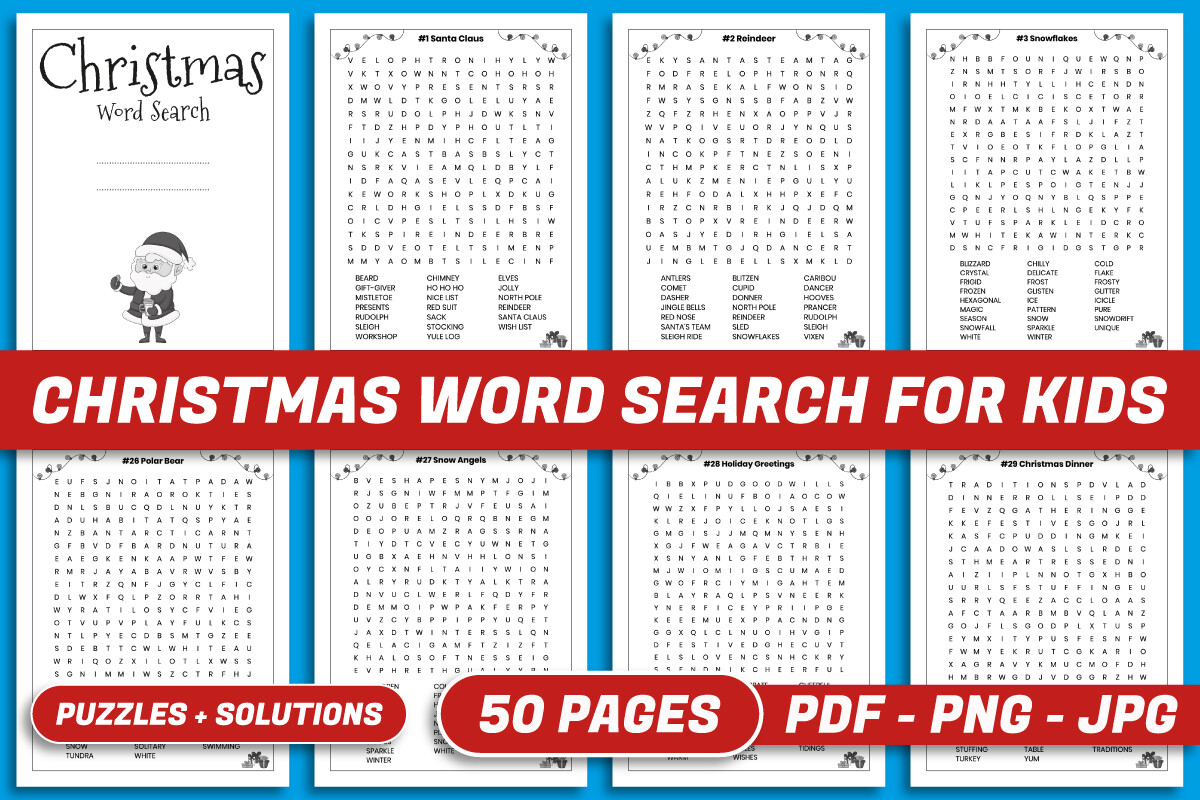 CHRISTMAS WORD SEARCH BOOK for KIDS