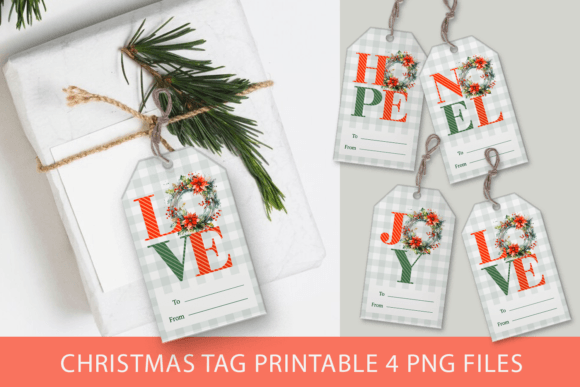 Christmas Gift Tag, Gift Tag Printable