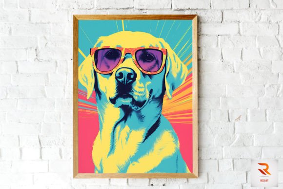 Colorful Surrealism Labrador Retriever