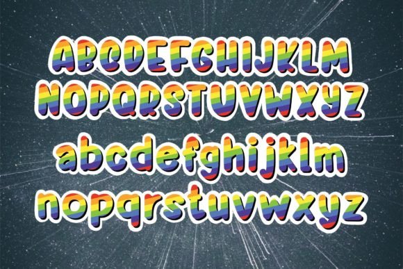 Colors Pride Font - Preview 1