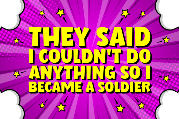 Comic Army Font - Preview 3