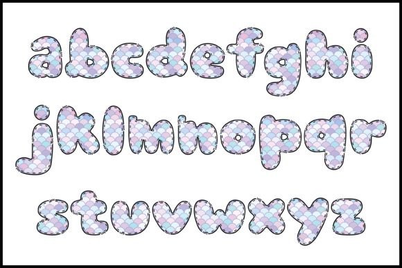 Dream Mermaid Font PNG with transparent background - Preview 2