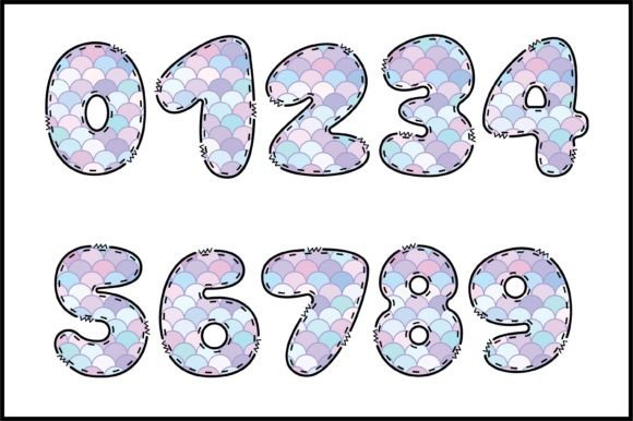 Dream Mermaid Font PNG with transparent background - Preview 3