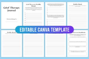 Editable Grief Therapy Journal Canva Graphic by designmela01 · Creative ...