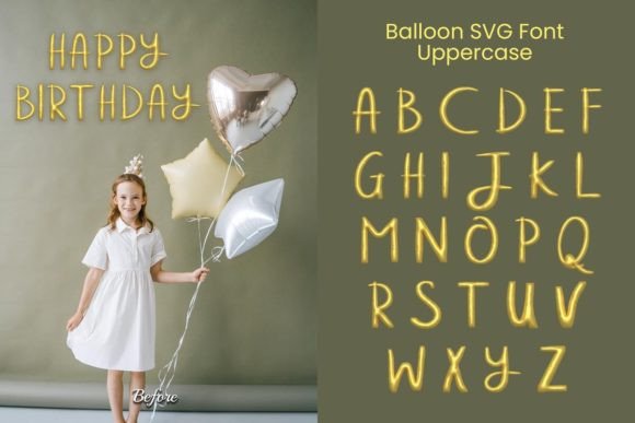 Golden Balloon Font - Preview 1