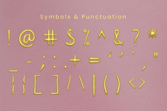 Golden Balloon Font - Preview 4