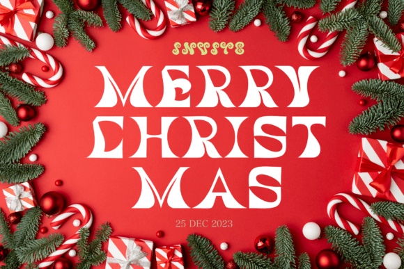 Happy Christmas Font - Preview 3