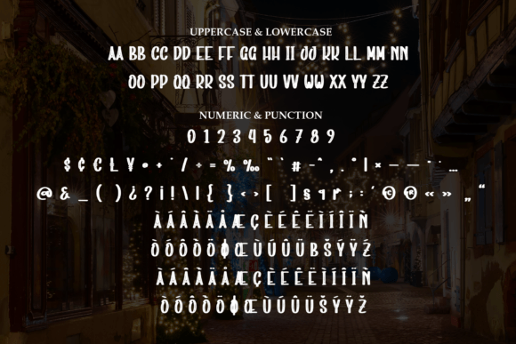 Nightside Christmas Font PNG with transparent background - Preview 6