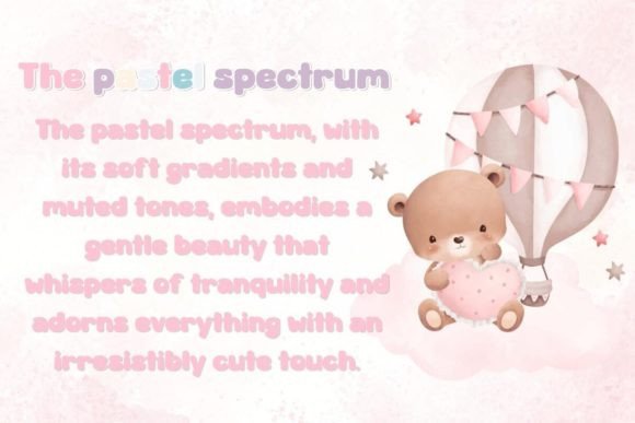 Pastel Sweet Font PNG with transparent background - Preview 1
