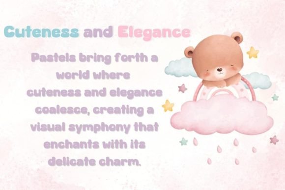 Pastel Sweet Font PNG with transparent background - Preview 3