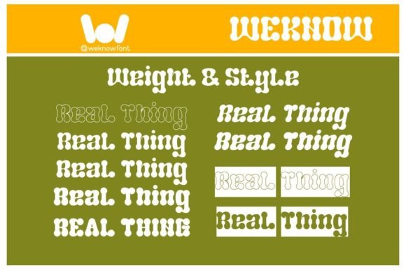 Real Thing Font PNG with transparent background - Preview 6