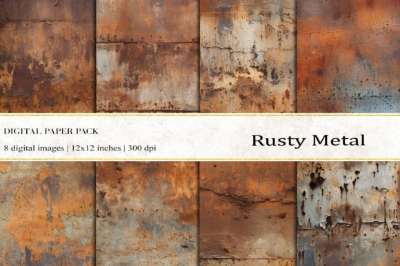 Rusty Metal Digital Papers