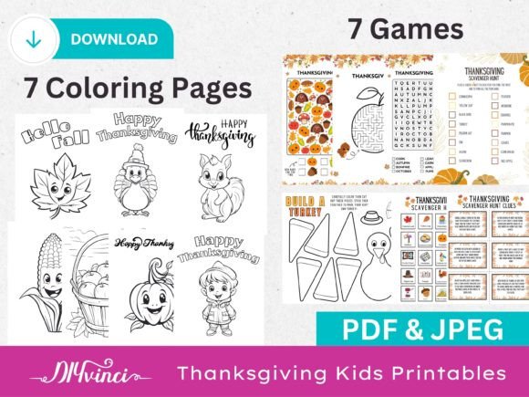 Thanksgiving Kids Printables