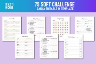 75 Soft Challenge Canva KDP Interiors Graphic by Lavlu Creative Zone ...