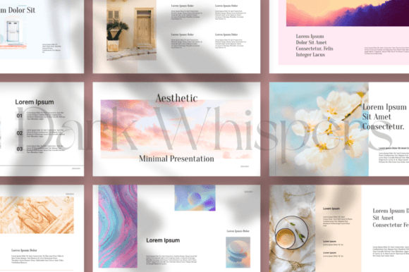 Aesthetic Minimal Presentation Template