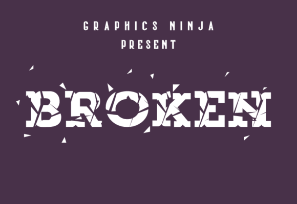 Broken Font - Preview 1