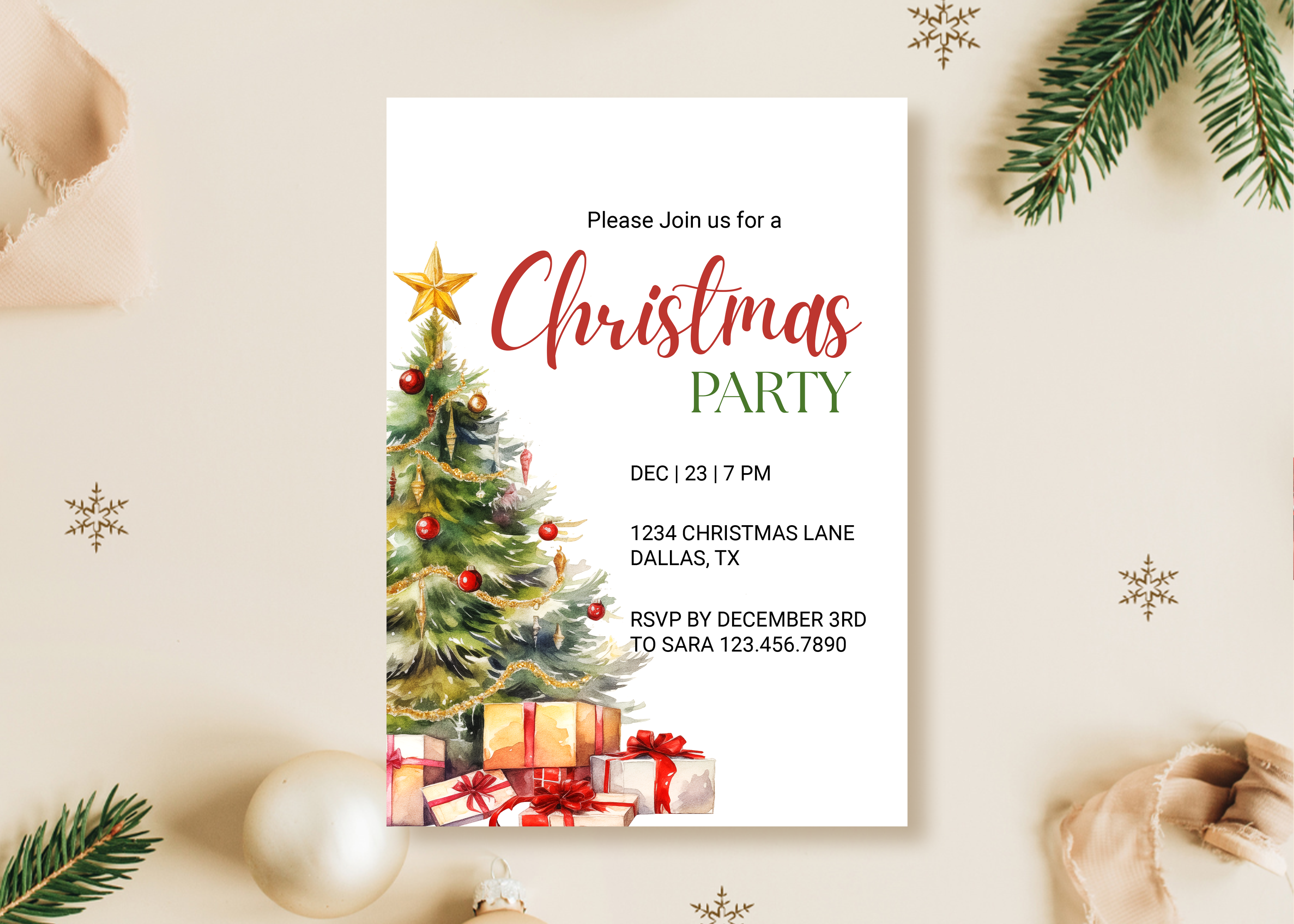Christmas Party Invitation