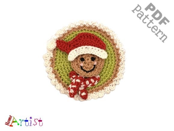 Gingerbread Button Crochet Pattern
