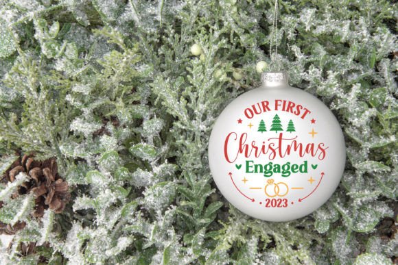 Our First Christmas Engaged Svg Png Graphics