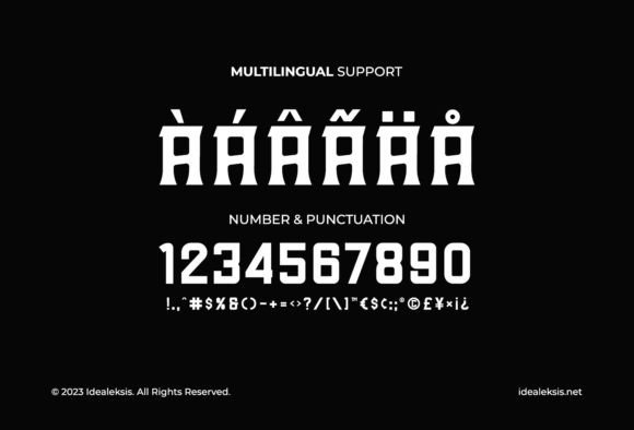 Rock Thorn Font PNG with transparent background - Preview 6