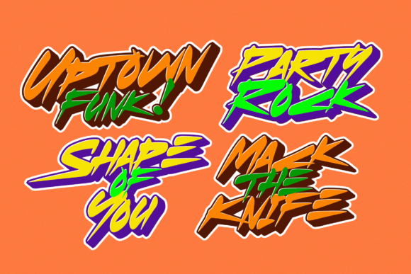 Ryzes Font PNG with transparent background - Preview 1