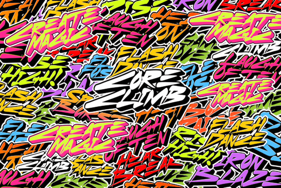 Ryzes Font PNG with transparent background - Preview 2